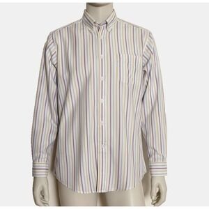 Faconnable Men's Shirt Size XL(16.5) Striped Button Down